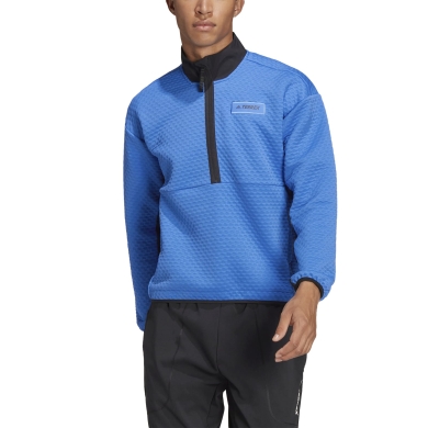 adidas Fleece Pullover Terrex Utilitas Hike Half-Zip shock blue Men